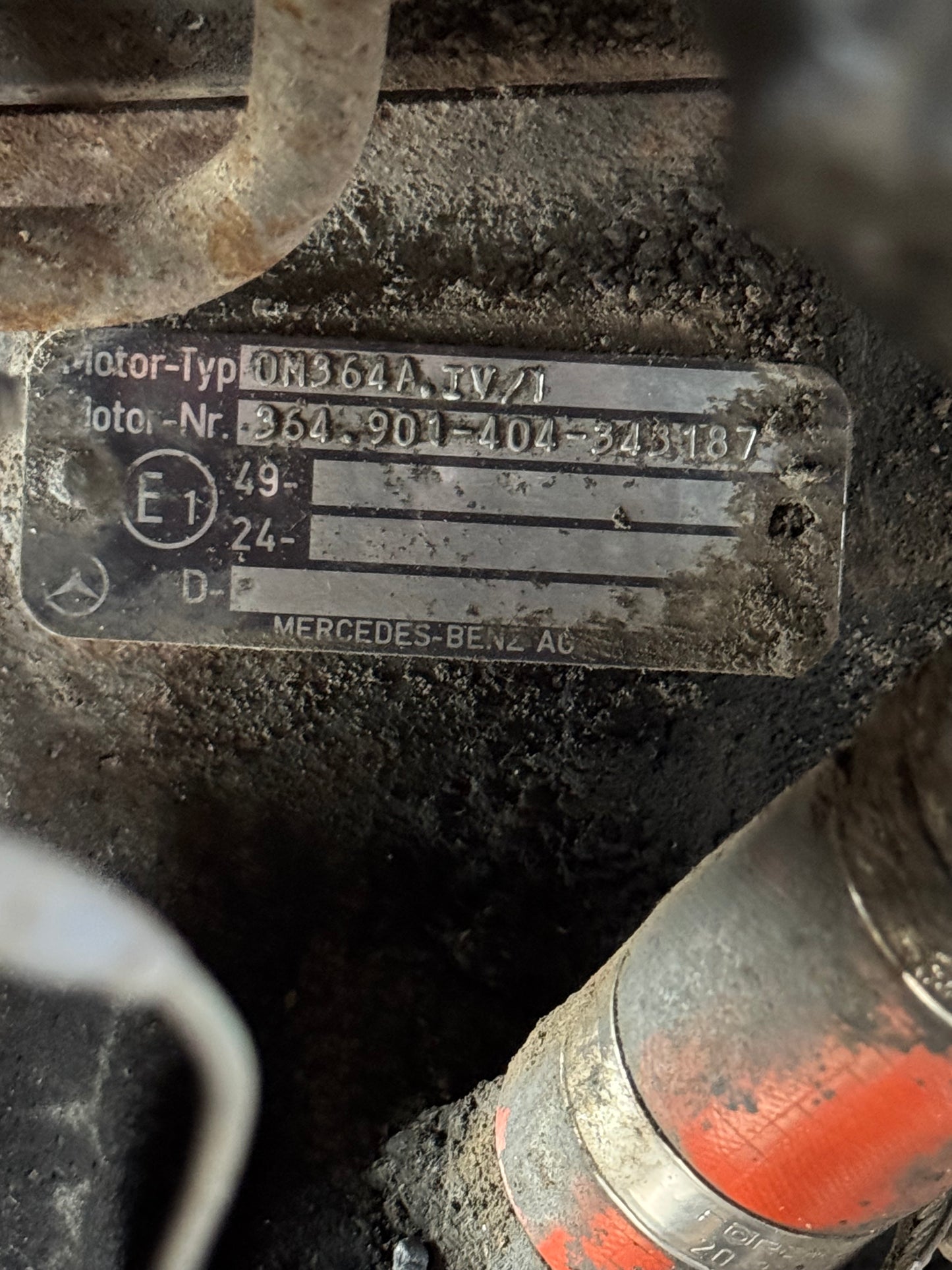 Mercedes Benz OM364A Motor