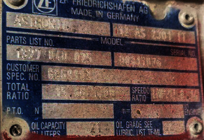Überholtes Getriebe 12 AS 2301