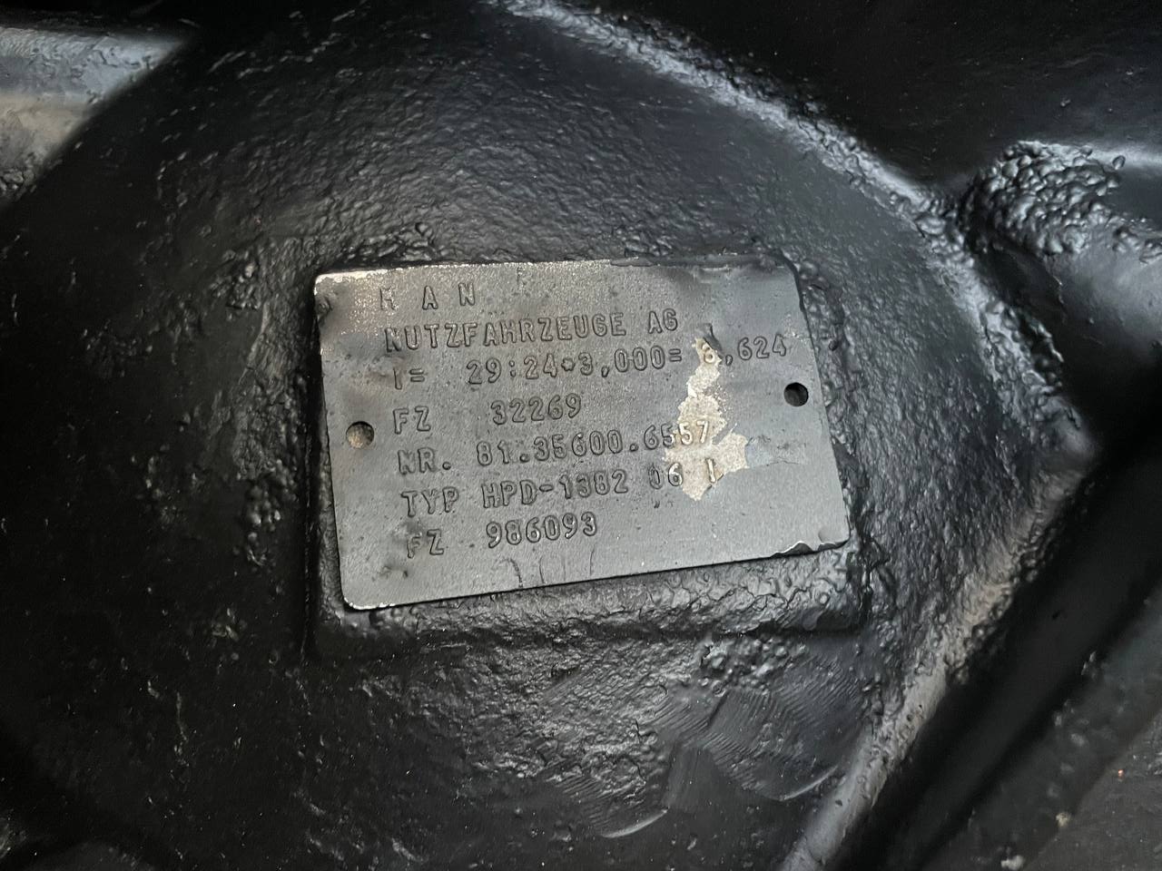 Überholtes Differential HD 7, 13 Tonnen HPD 1382 für MAN LKW