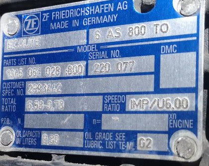 Gebrauchtes Getriebe 6 S 800